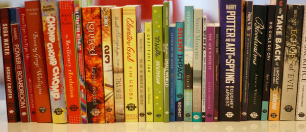 Row of books