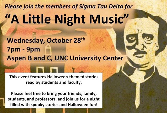 Membership Recruitment: Former President reading poetry at the "Little Night Music" event