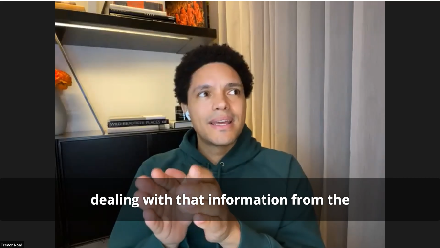 Trevor Noah session screenshot